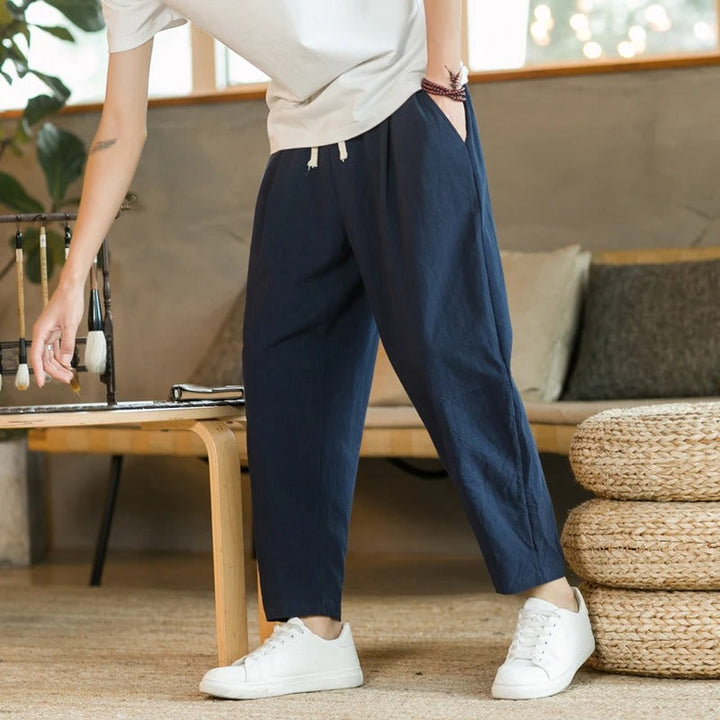 Arin - Minimalist Cotton Trousers