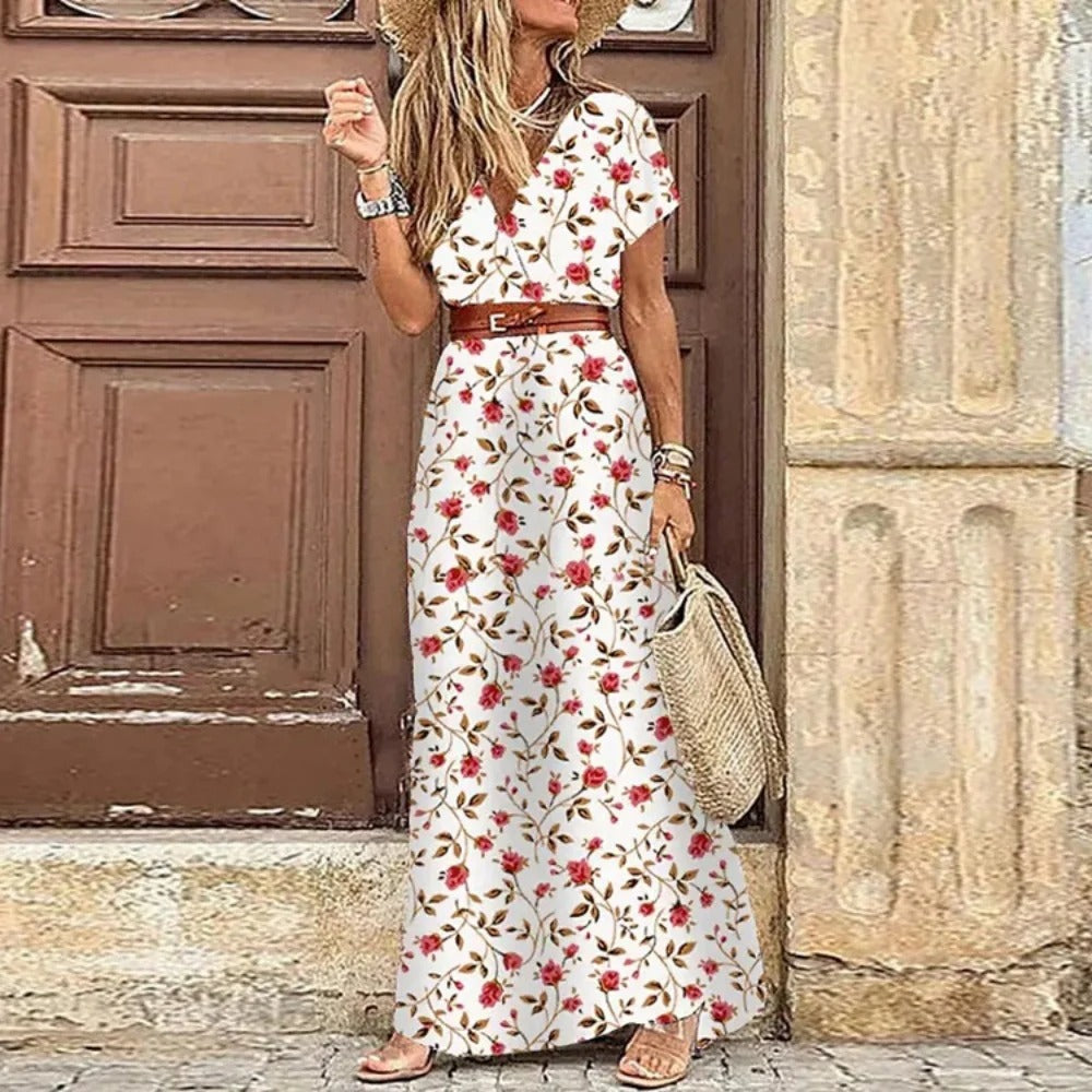 Frouke™ - Maxi Ibiza Dress - Belt Included