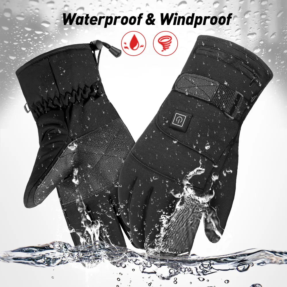 Beheizte wasserdichte Handschuhe mit rutschfestem Griff