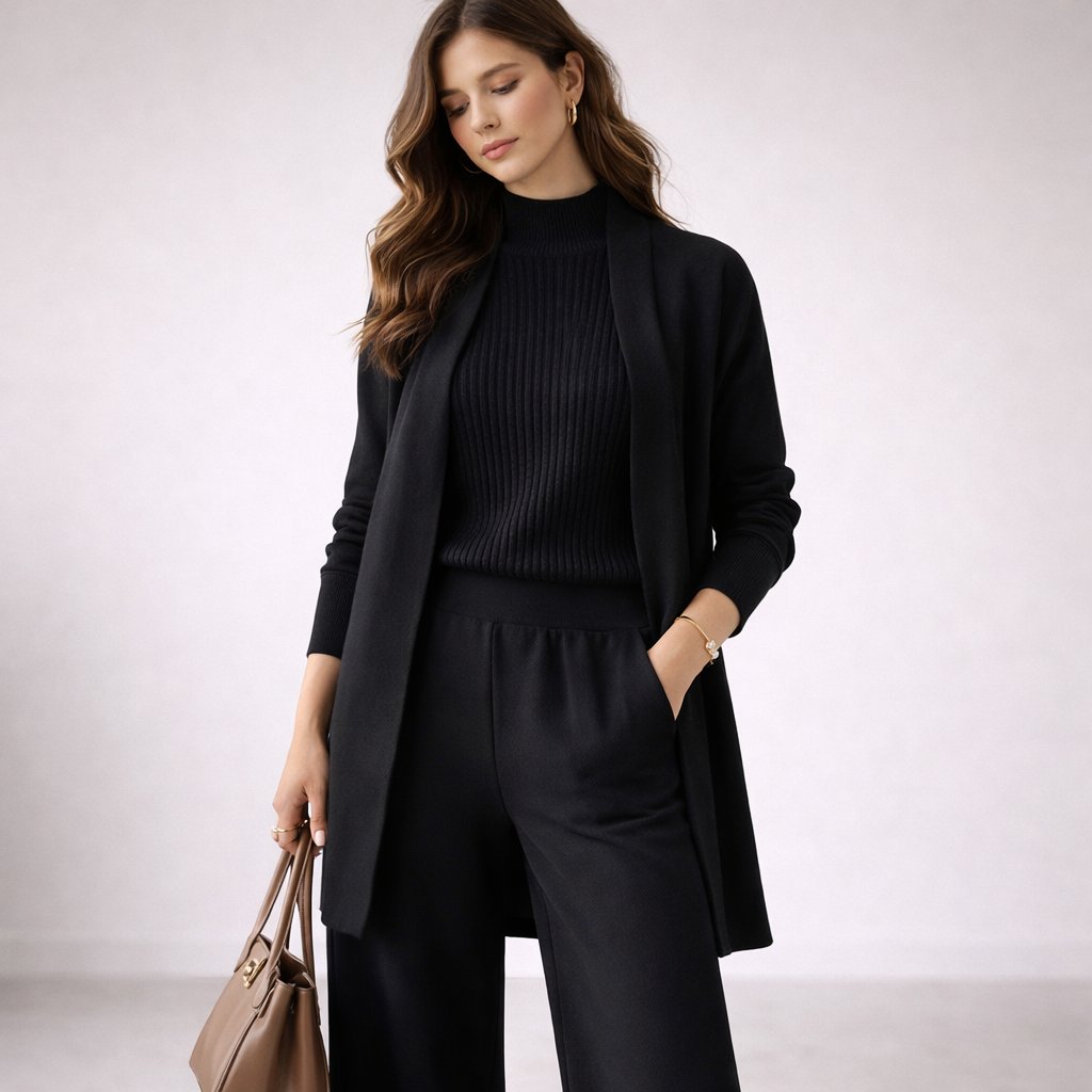 Emma | Women’s Three-Piece Lounge Set with Cardigan