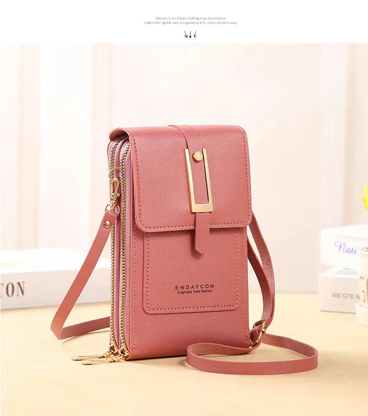 Shoulder bag for cell phones