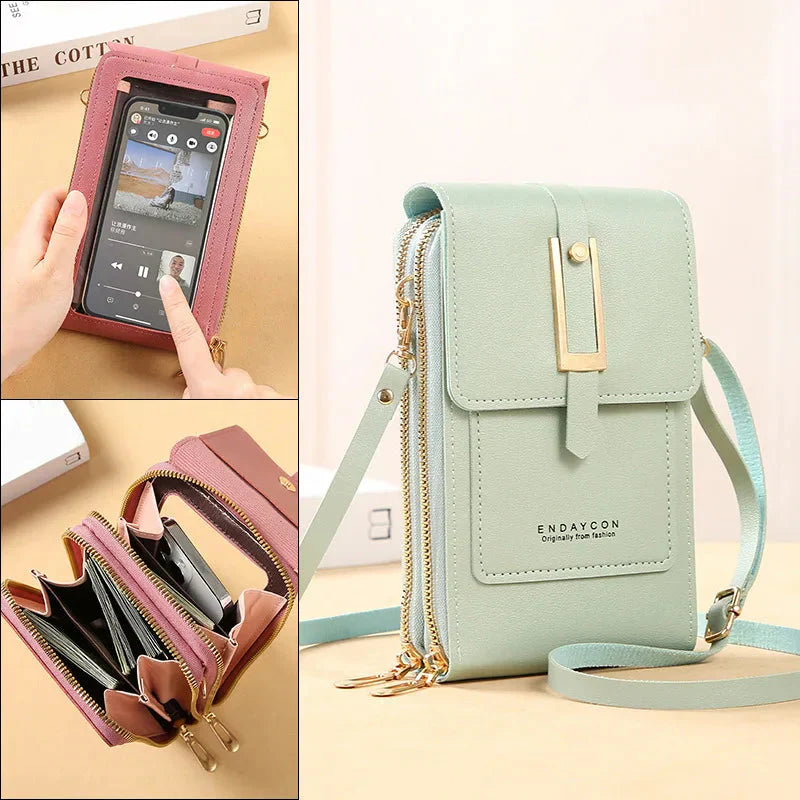 Shoulder bag for cell phones