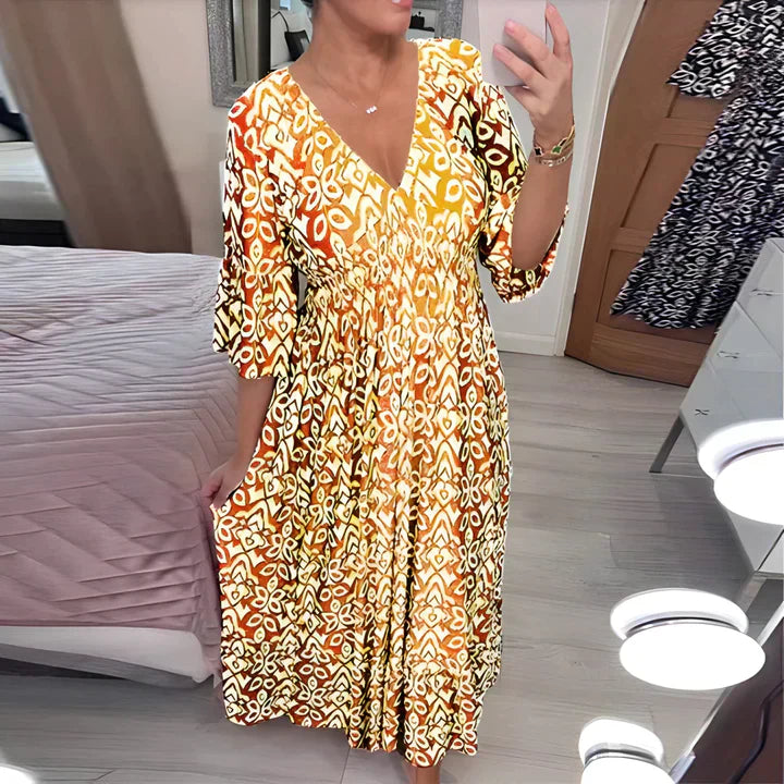 Frieda | Airy summer dress with V-neck