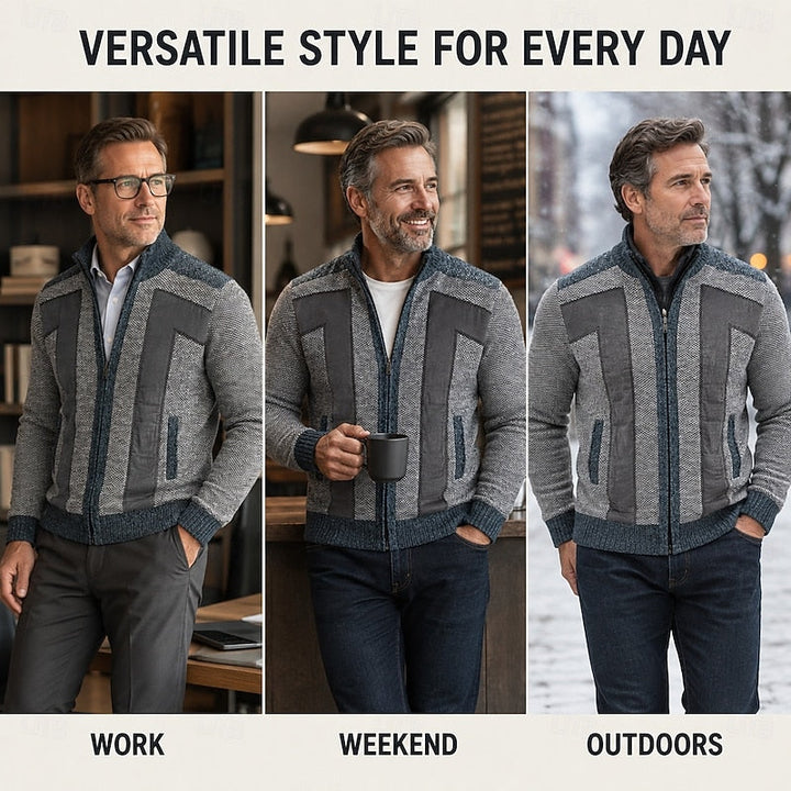 Bryson | Men's long-sleeve cardigan with pockets